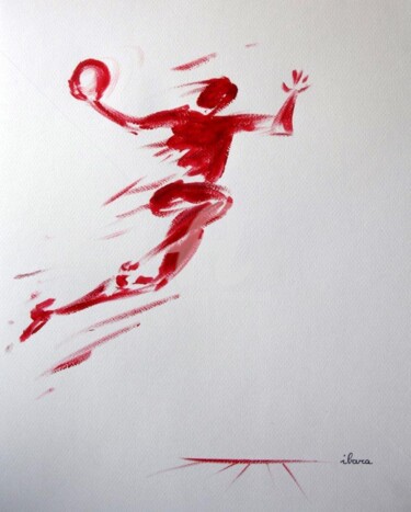 "handball-n-2-dessin…" başlıklı Tablo Henri Ibara tarafından, Orijinal sanat