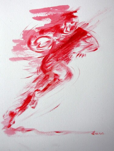 图画 标题为“Rugby N°8” 由Henri Ibara, 原创艺术品, 水粉