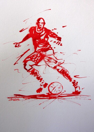 Drawing titled "football-n-34-dessi…" by Henri Ibara, Original Artwork, Other