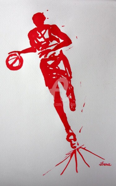 Tekening getiteld "basket-n-5-dessin-c…" door Henri Ibara, Origineel Kunstwerk, Anders