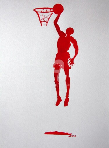 Dessin intitulée "basket-n-4-dessin-c…" par Henri Ibara, Œuvre d'art originale, Autre