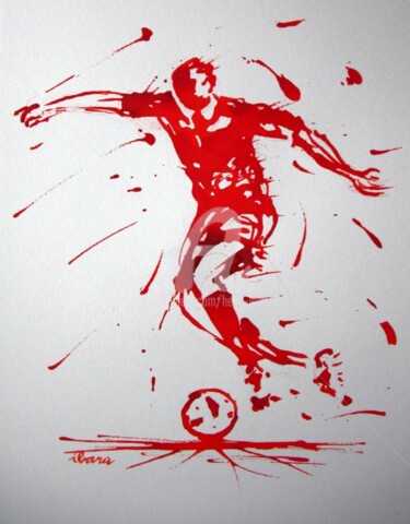 Dibujo titulada "football-n-37-dessi…" por Henri Ibara, Obra de arte original, Otro