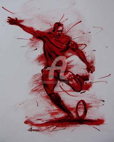 "rugby-n-15-dessin-d…" başlıklı Resim Henri Ibara tarafından, Orijinal sanat, Mürekkep