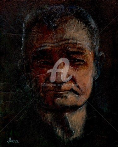 Картина под названием "portrait-d-eric-tab…" - Henri Ibara, Подлинное произведение искусства, Акрил