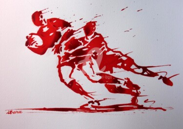 Dibujo titulada "rugby-n-18-dessin-d…" por Henri Ibara, Obra de arte original, Otro