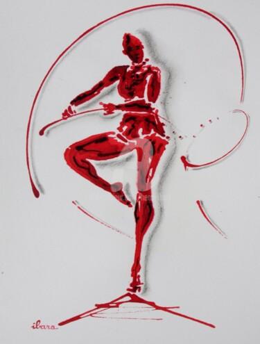 Zeichnungen mit dem Titel "danse-rythmique-des…" von Henri Ibara, Original-Kunstwerk, Tinte