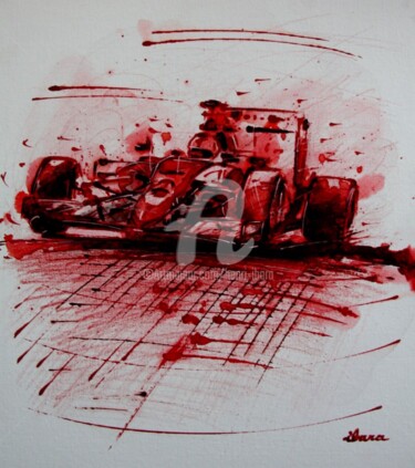 绘画 标题为“formule1-peinture-a…” 由Henri Ibara, 原创艺术品, 丙烯
