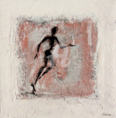 Pintura intitulada "empreinte-n-12-pein…" por Henri Ibara, Obras de arte originais, Óleo