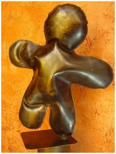 Sculpture intitulée "N°3 - Pti bonhomme" par Henri Iglesis, Œuvre d'art originale, Métaux
