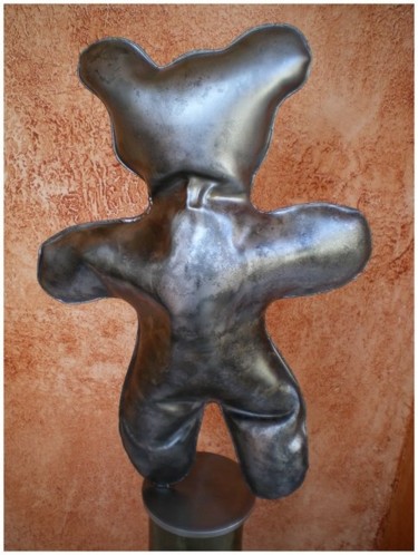 Sculpture intitulée "N°25 - Nounours" par Henri Iglesis, Œuvre d'art originale, Métaux