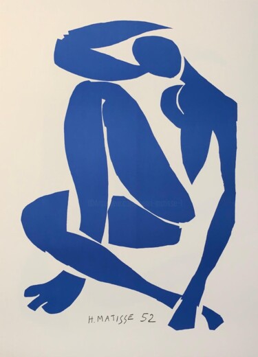印花与版画 标题为“Les Nudes: Nu Bleu…” 由Henri Matisse, 原创艺术品, 光刻技术