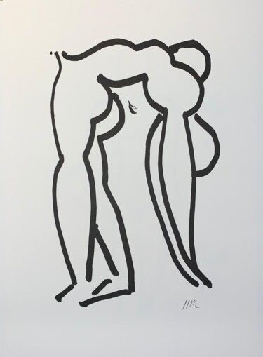 「Les Nudes: L' Acrob…」というタイトルの製版 Henri Matisseによって, オリジナルのアートワーク, リソグラフィー