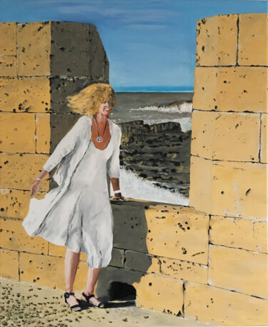 Malarstwo zatytułowany „Suzanne sur les rem…” autorstwa Henri Papillon, Oryginalna praca, Olej