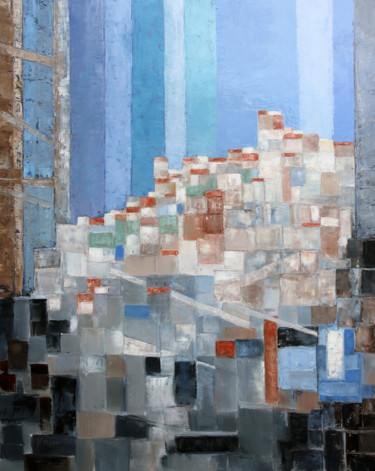Peinture intitulée "Par la fenêtre" par Henri Remi, Œuvre d'art originale, Huile