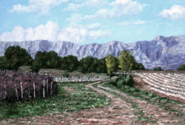 Painting titled "Sainte Victoire" by Henri Remi, Original Artwork, Oil