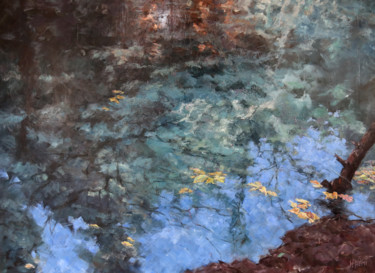 Peinture intitulée "Reflets" par Henri Remi, Œuvre d'art originale, Huile