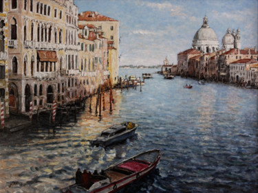 Pintura titulada "Venise - Le Grand C…" por Henri Remi, Obra de arte original, Oleo