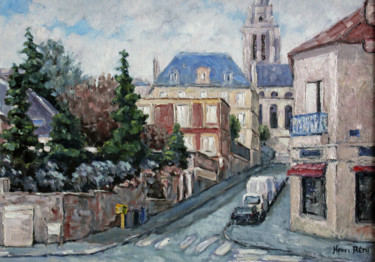 Картина под названием "Rue Thiers dans le…" - Henri Remi, Подлинное произведение искусства, Масло