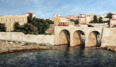 Malerei mit dem Titel "Pont de la Fausse M…" von Henri Remi, Original-Kunstwerk, Öl