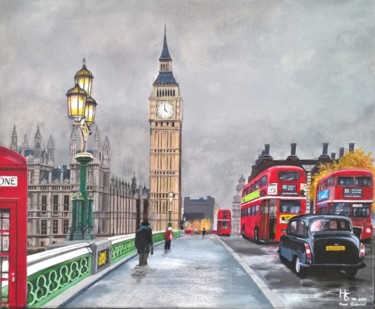 Pittura intitolato "London Bridge" da Henri Sacchi, Opera d'arte originale, Acrilico