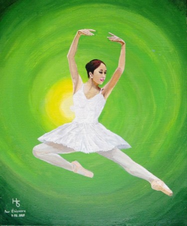 Painting titled "Ballerine 2" by Henri Sacchi, Original Artwork, Acrylic