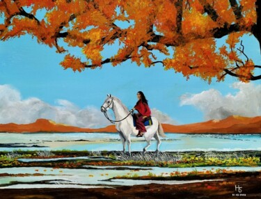 Peinture intitulée "Légendes d'automne" par Henri Sacchi, Œuvre d'art originale, Acrylique
