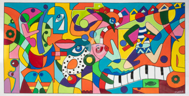"PIANISSIMO" başlıklı Tablo Henri Wojcik tarafından, Orijinal sanat, Akrilik