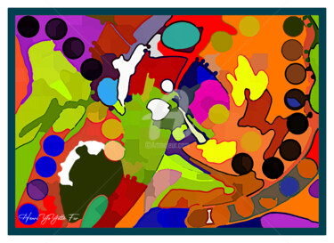 Arts numériques intitulée "couleurs pays" par Für, Œuvre d'art originale, Peinture numérique