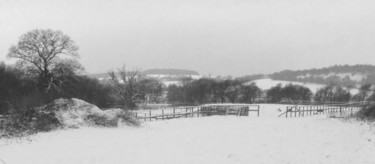 Photography titled "Snow Covered Paddoc…" by Henrietta, Original Artwork