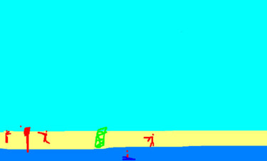 Digital Arts titled "Beach" by Henrietta, Original Artwork, Digital Painting