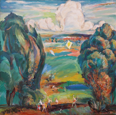 Painting titled "Summer" by Henrikh Hechiporenko, Original Artwork, Oil