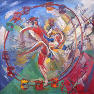 Painting titled "Youth" by Henrikh Hechiporenko, Original Artwork, Oil