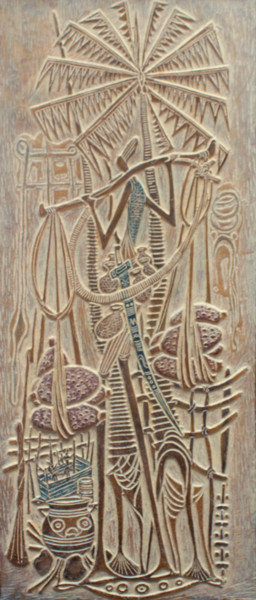 Картина под названием "Tony-enebeli-harves…" - Henri Moweta, Подлинное произведение искусства