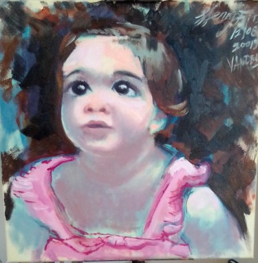 Painting titled "Child" by Hen, Original Artwork, Oil