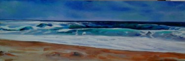Peinture intitulée "Wave in oil paint" par Hen, Œuvre d'art originale, Huile
