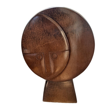 Escultura intitulada "Moonhead" por Henry Munyaradzi, Obras de arte originais, Pedra
