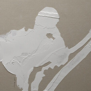 Картина под названием "les ombres 011" - Henry Pouillon, Подлинное произведение искусства, Масло