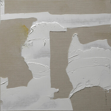 Painting titled "LES OMBRES 013" by Henry Pouillon, Original Artwork, Oil Mounted on Cardboard