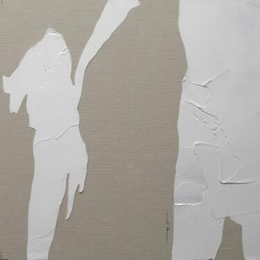 Картина под названием "LES OMBRES 019" - Henry Pouillon, Подлинное произведение искусства, Масло Установлен на картон