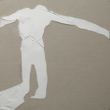 Картина под названием "LES OMBRES 20" - Henry Pouillon, Подлинное произведение искусства, Масло Установлен на картон