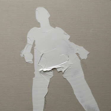 Картина под названием "LES OMBRES 21" - Henry Pouillon, Подлинное произведение искусства, Масло Установлен на картон