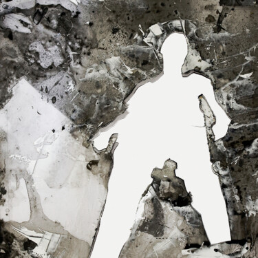 Arts numériques intitulée "ombre blanche (num5)" par Henry Pouillon, Œuvre d'art originale, Travail numérique 2D
