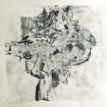 Отпечатки и Гравюры под названием "les ombres (40)" - Henry Pouillon, Подлинное произведение искусства, Монотип Установлен н…