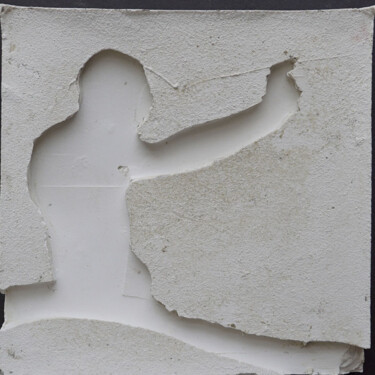 Sculpture intitulée "les ombres (R4)" par Henry Pouillon, Œuvre d'art originale, Ciment