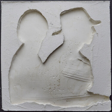 Sculpture intitulée "les ombres (R9)" par Henry Pouillon, Œuvre d'art originale, Ciment