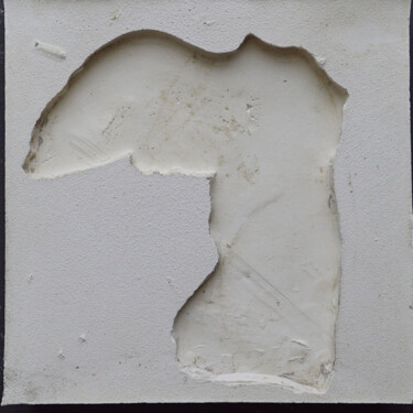 Скульптура под названием "les ombres (R15)" - Henry Pouillon, Подлинное произведение искусства, цемент