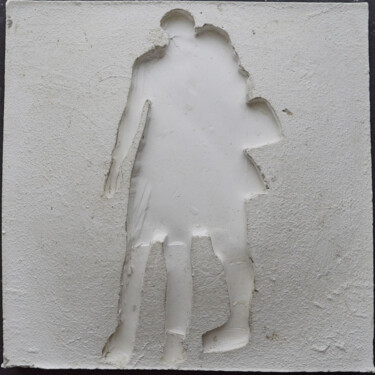 Escultura intitulada "les ombres (R21)" por Henry Pouillon, Obras de arte originais, Cimento