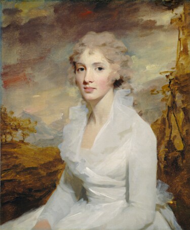 Ζωγραφική με τίτλο "Portrait de Ms. Ele…" από Henry Raeburn, Αυθεντικά έργα τέχνης, Λάδι