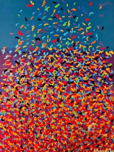 Painting titled "Confetti" by Henry Rodriguez, Original Artwork, Acrylic