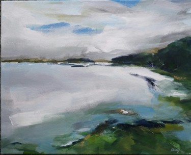 Ζωγραφική με τίτλο "Seascape acrylicabs…" από Henryfinearts, Αυθεντικά έργα τέχνης, Ακρυλικό